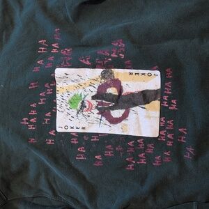 Green Uniqlo by Jean Michel Baquiat Hoodie with DC Joker Graphic